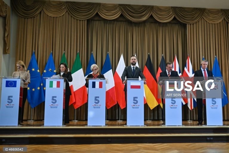 Cinco países europeus querem garantias de segurança robustas para a Ucrânia