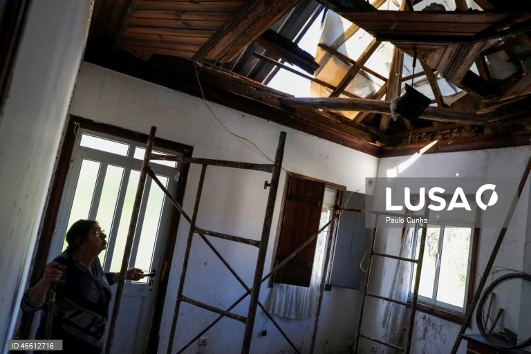 Ajuda e abraços porta-a-porta, que não foram só os telhados que caíram em Leiria
