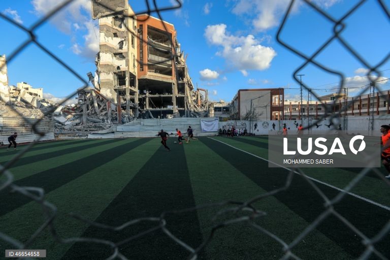 Football returns to Gazas destroyed neighborhoods