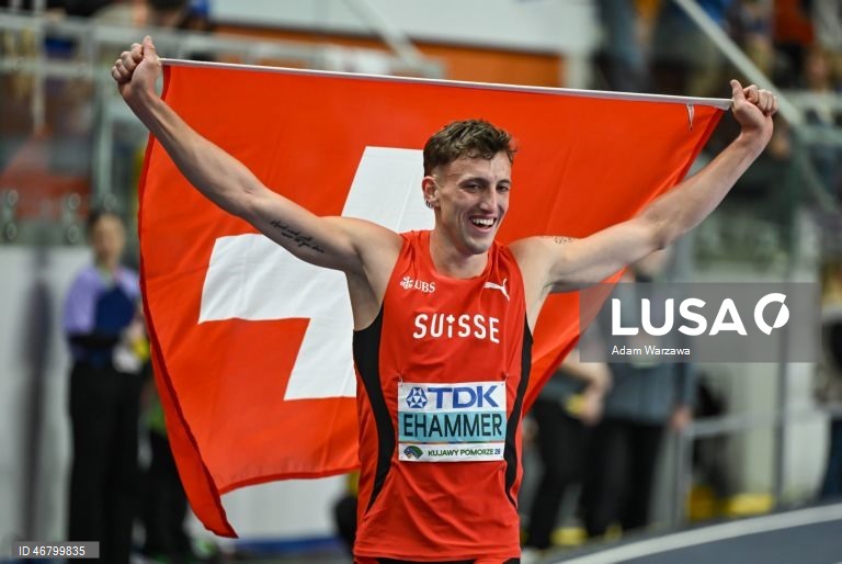 Suíço Simon Ehammer com melhor marca do ano no salto em comprimento
