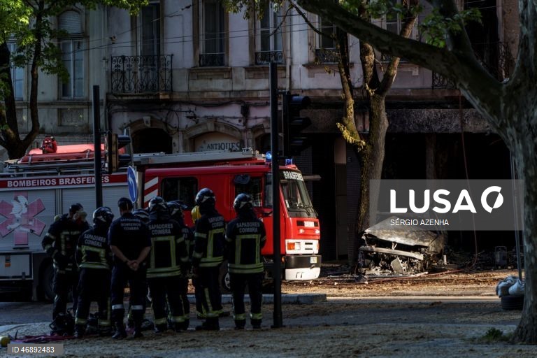 Dois mortos no despiste que causou incêndio no centro de Coimbra