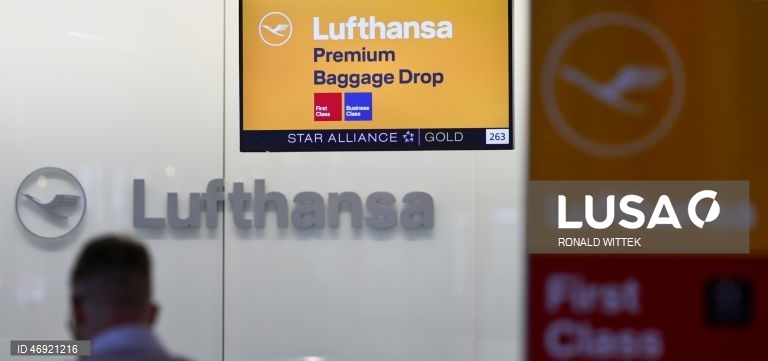 Lufthansa diz assegurar cerca de 75% dos voos durante a greve hoje e 3.ª feira