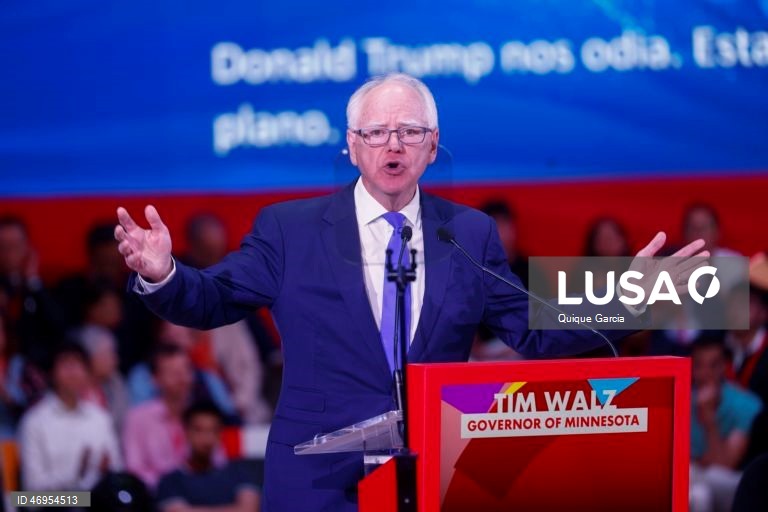 Governador Tim Walz diz que Trump é um ditador e fascismo está espalhado pelo mundo