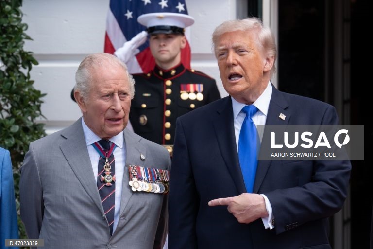 Trump elogia “o mais formidável dos reis” no encerramento da visita de Carlos III