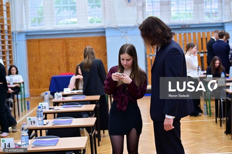 Final graduation exam at the general education high school in Szczecin