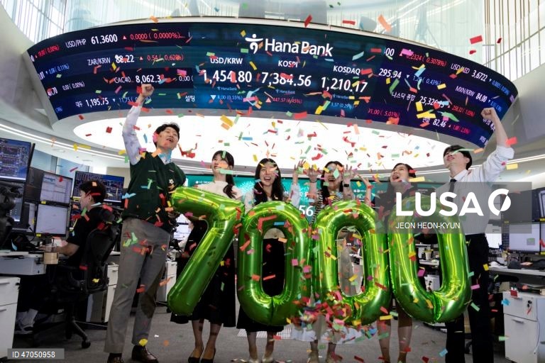 South Korean shares jump to over 7,300-point mark