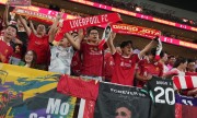 Liverpool homenageia Diogo Jota em jogo de preparação frente ao AC Milan