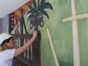 Murais de Almada Negreiros na Gare Marítima de Alcântara entram em nova fase de restauro