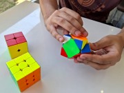 Azeméis recebe competição de cubo mágico com provas de velocidade e só com uma mão