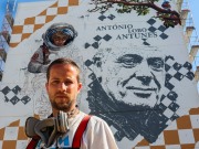 Edis One homenageia António Lobo Antunes com mural de 21 metros de altura em Benfica