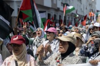 Milhares protestam em Marrocos contra ataques a Gaza e ao Irão