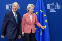 Ursula von der Leyen agradece a Marcelo liderança em dez anos conturbados