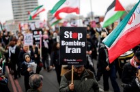 Milhares de manifestantes em Londres contra guerra dos EUA e de Israel contra Irão