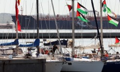 Flotilha entra na zona de risco com destino à Faixa de Gaza