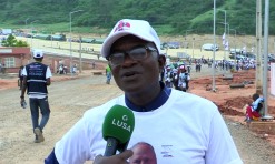 LusaTV: Papa/Angola: Lucimara está na Muxima para cumprimentar a “Mamã” e receber bênção papal