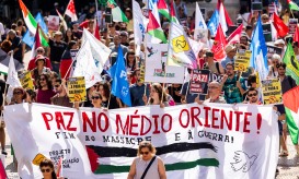 Centenas manifestaram-se em Lisboa por paz em Gaza sem esperança em Trump e Netanyahu
