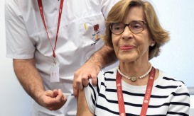 Metade das pessoas com 85 ou mais anos vacinadas contra a gripe no primeiro mês da campanha