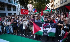 Mais de 1.000 pessoas em Lisboa exigem a libertação de portugueses detidos por Israel