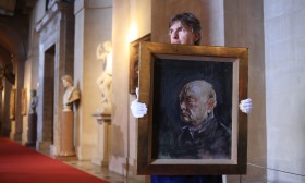 Retrato de Churchill por um artista cujo trabalho o líder britânico odiava vai a leilão