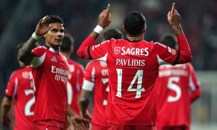 Benfica goleia na visita ao Moreirense com um ‘hat-trick’ de Pavlidis
