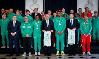 Presidente da República condecorou medalhados dos Mundiais de pista coberta