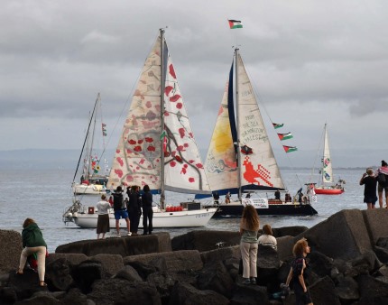 Outra flotilha com nove barcos segue para Gaza apesar da interceção da Global Sumud
